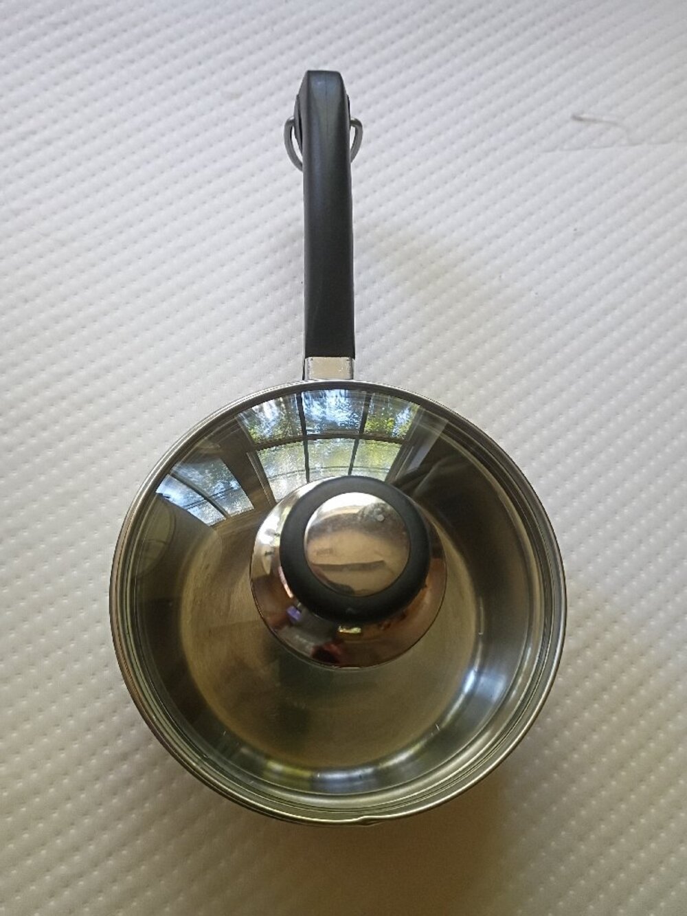 Saladmaster 18-8 Tri Clad Stainless Steel Sauce Pan Small Pot with Fitted Glass
